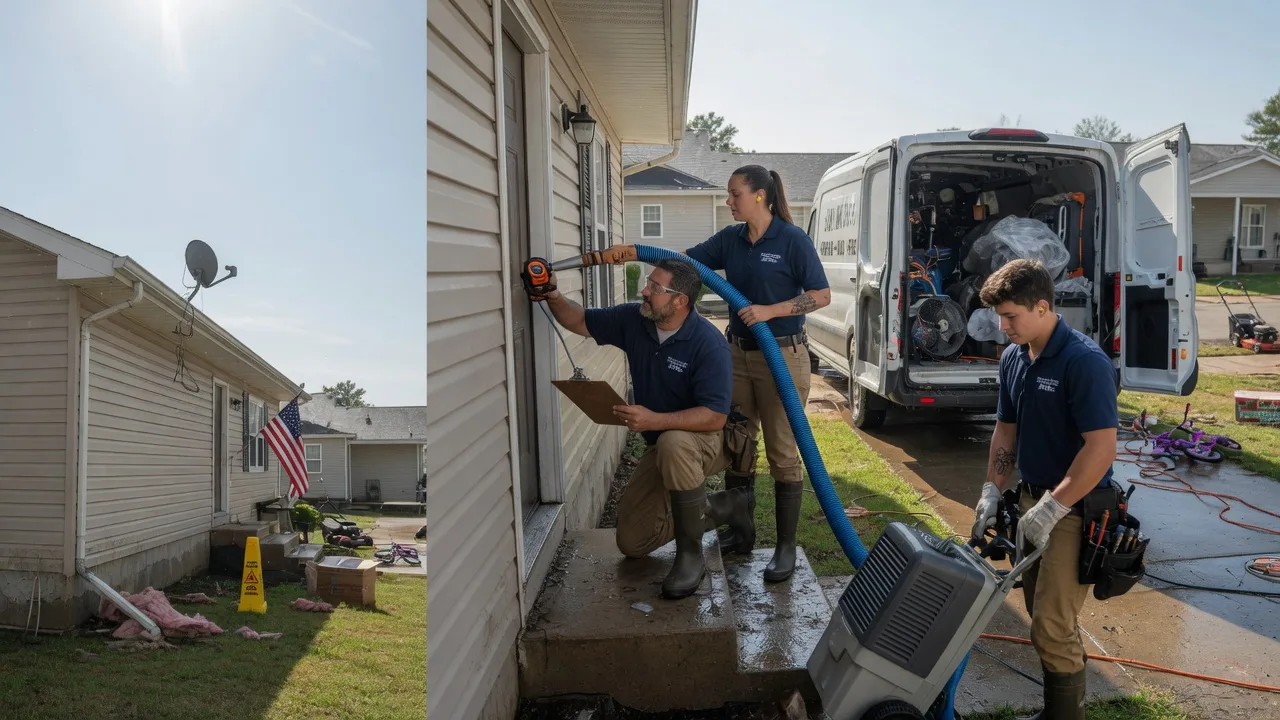 Ceiling Water Damage Restoration in Waldo, KS near me